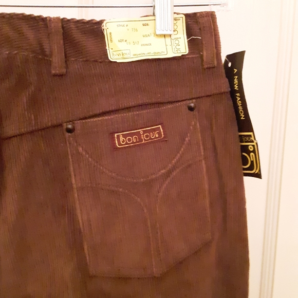 🎄Bon Jour Vintage Brown Corduroys Sz. 13/14 NWT! - Picture 1 of 6